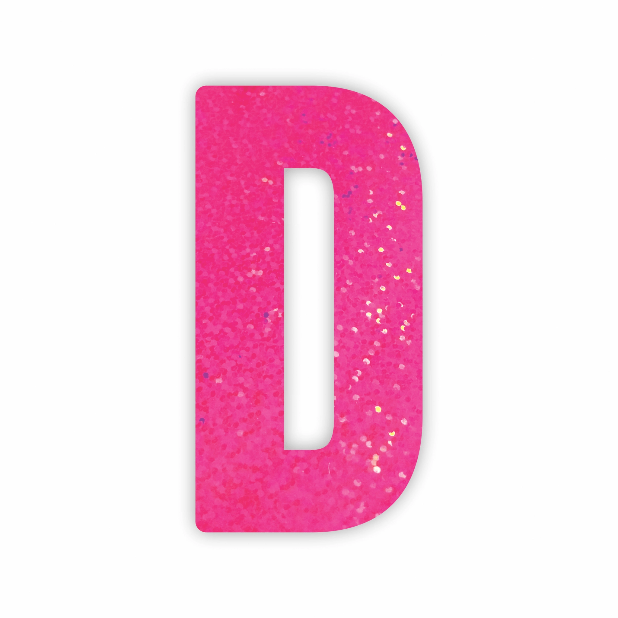 Letra Decorativa D 16cm Rosa