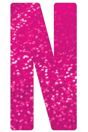 Letra Decorativa N 16cm Rosa