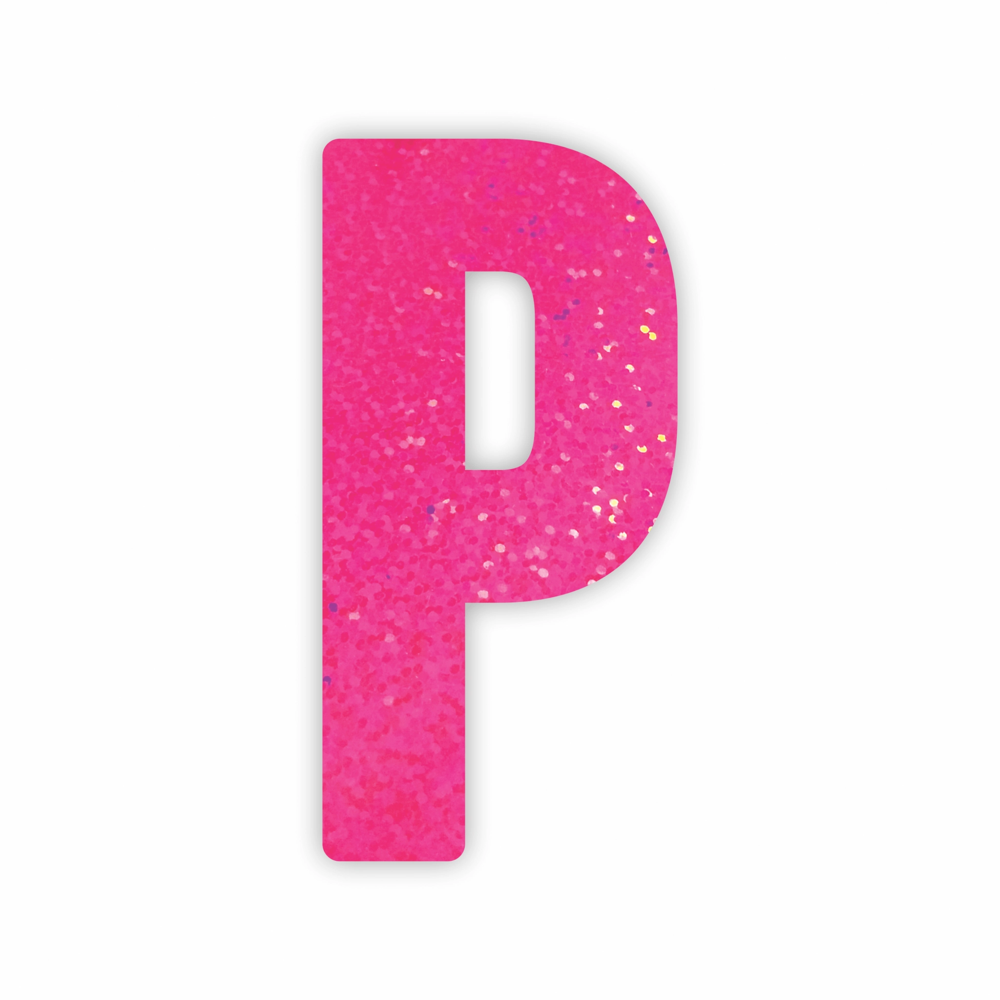 Letra Decorativa P 16cm Rosa