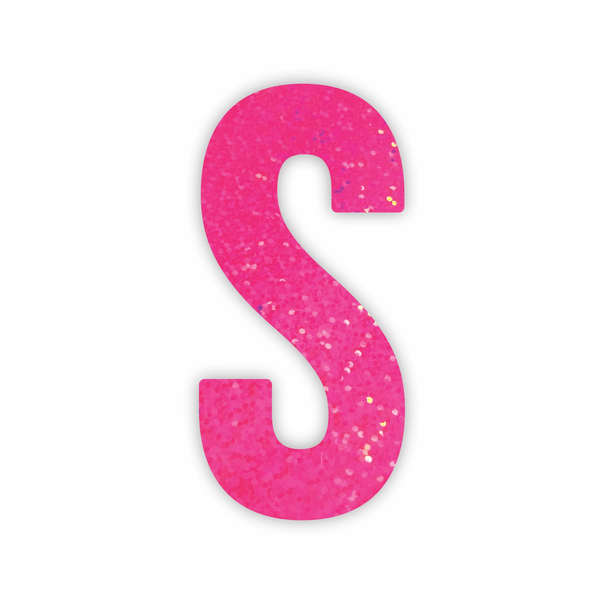 Letra Decorativa S 16cm Rosa