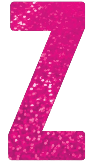 Letra Decorativa Z 16cm Rosa