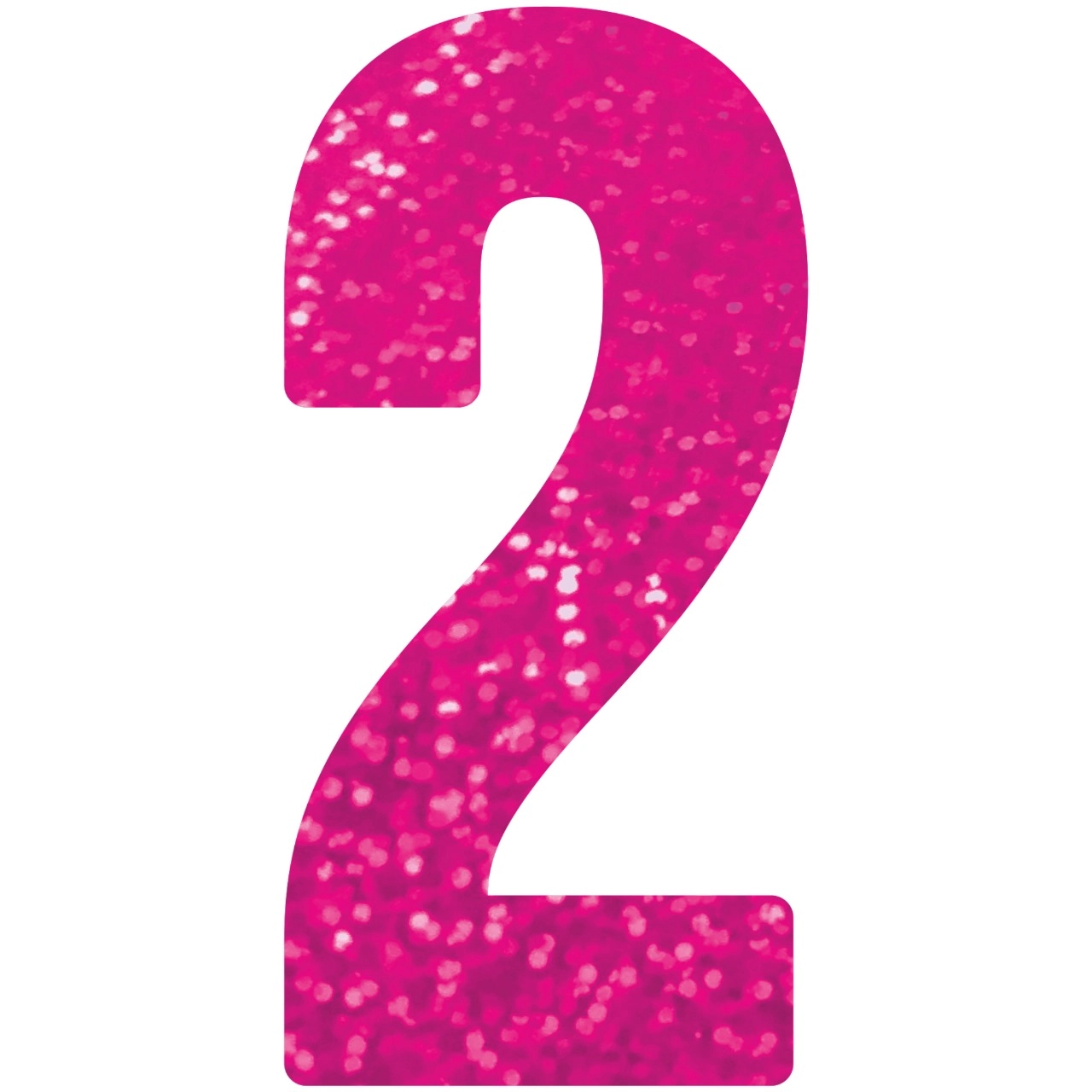 Numero 2 Decorativo 16cm Rosa