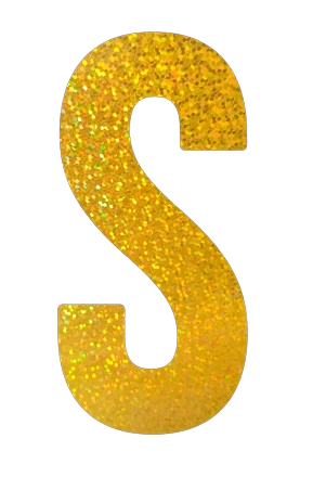 Letra Decorativa S 16cm Dourada