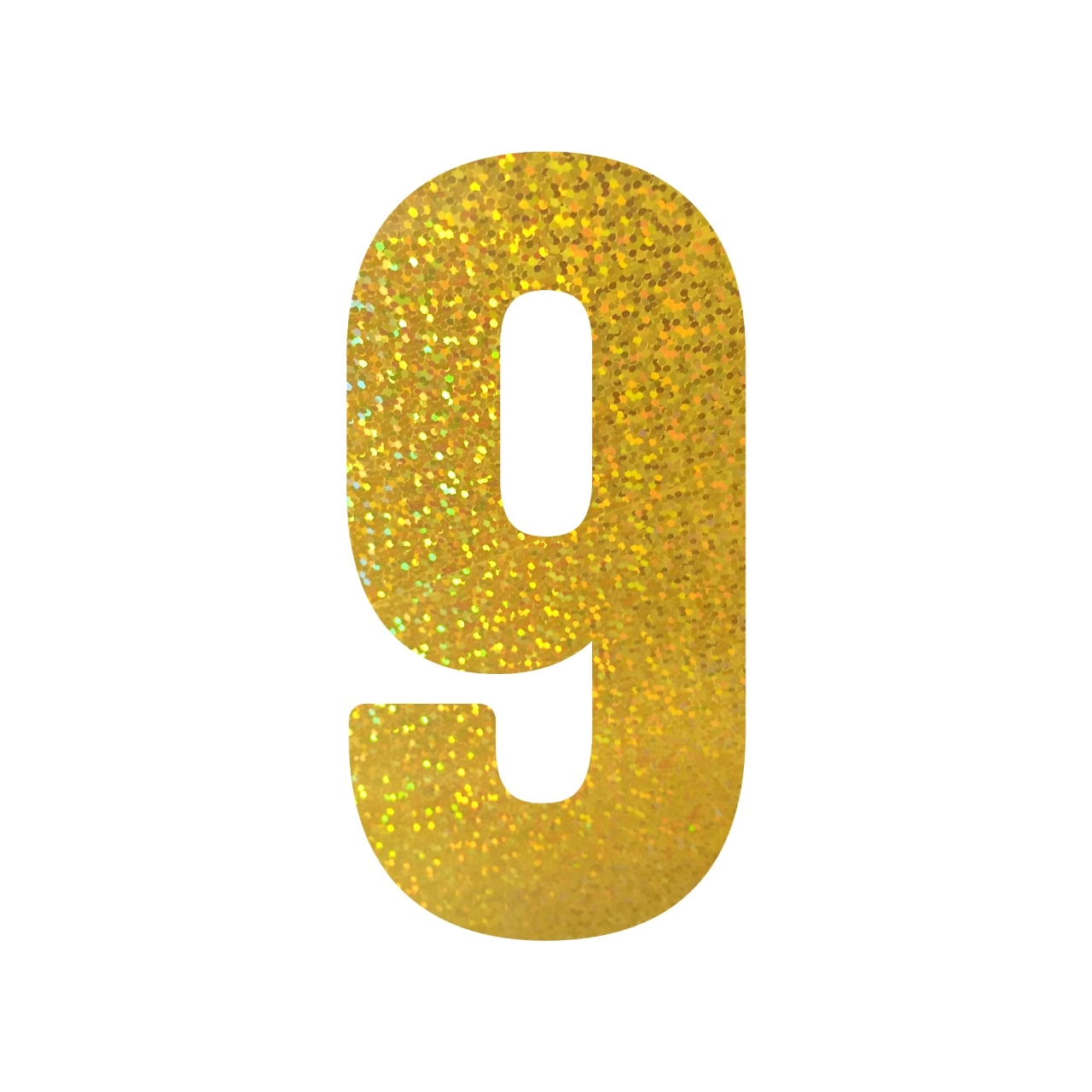 Numero 9 Decorativo 16cm Dourada