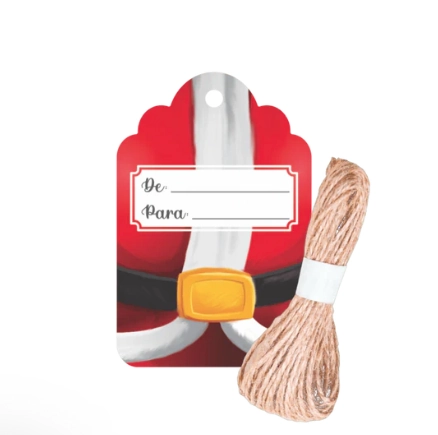 Tags Papai Noel C/sisal C/20un Marques