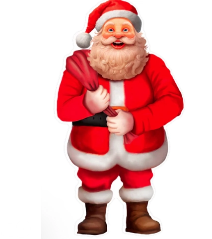 Aplique De Parede Pequeno Natal Papai Noel