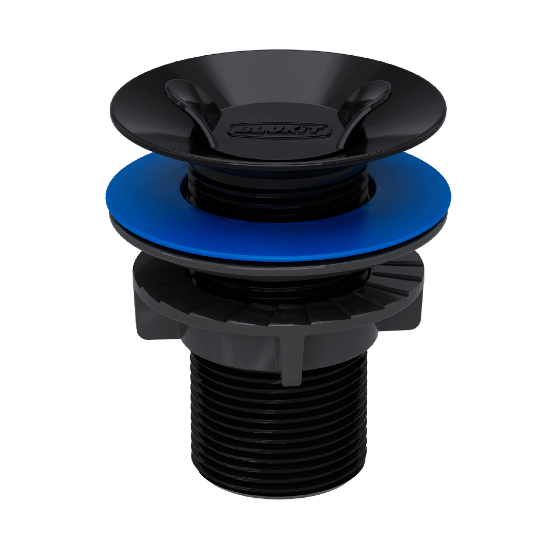 Válvula para Pia de Banheiro 7/8" Preta Blukit