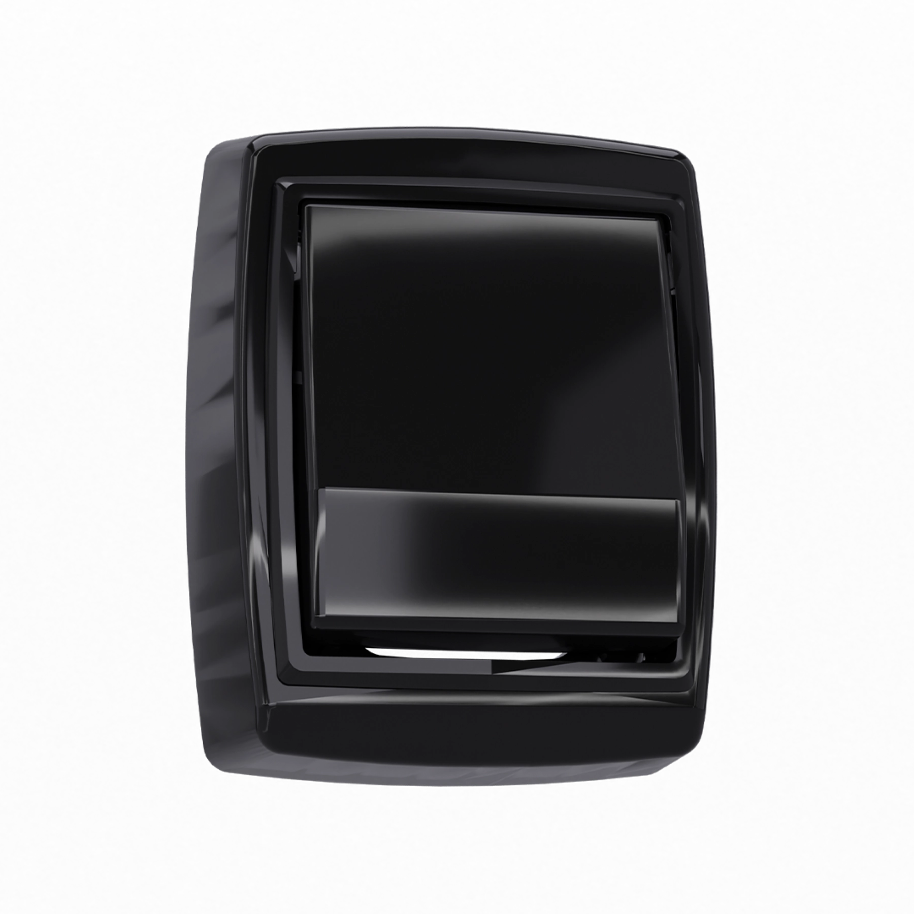 Acabamento Preto com Tecla para  Válvula de Descarga Hydra Luxo Blukit