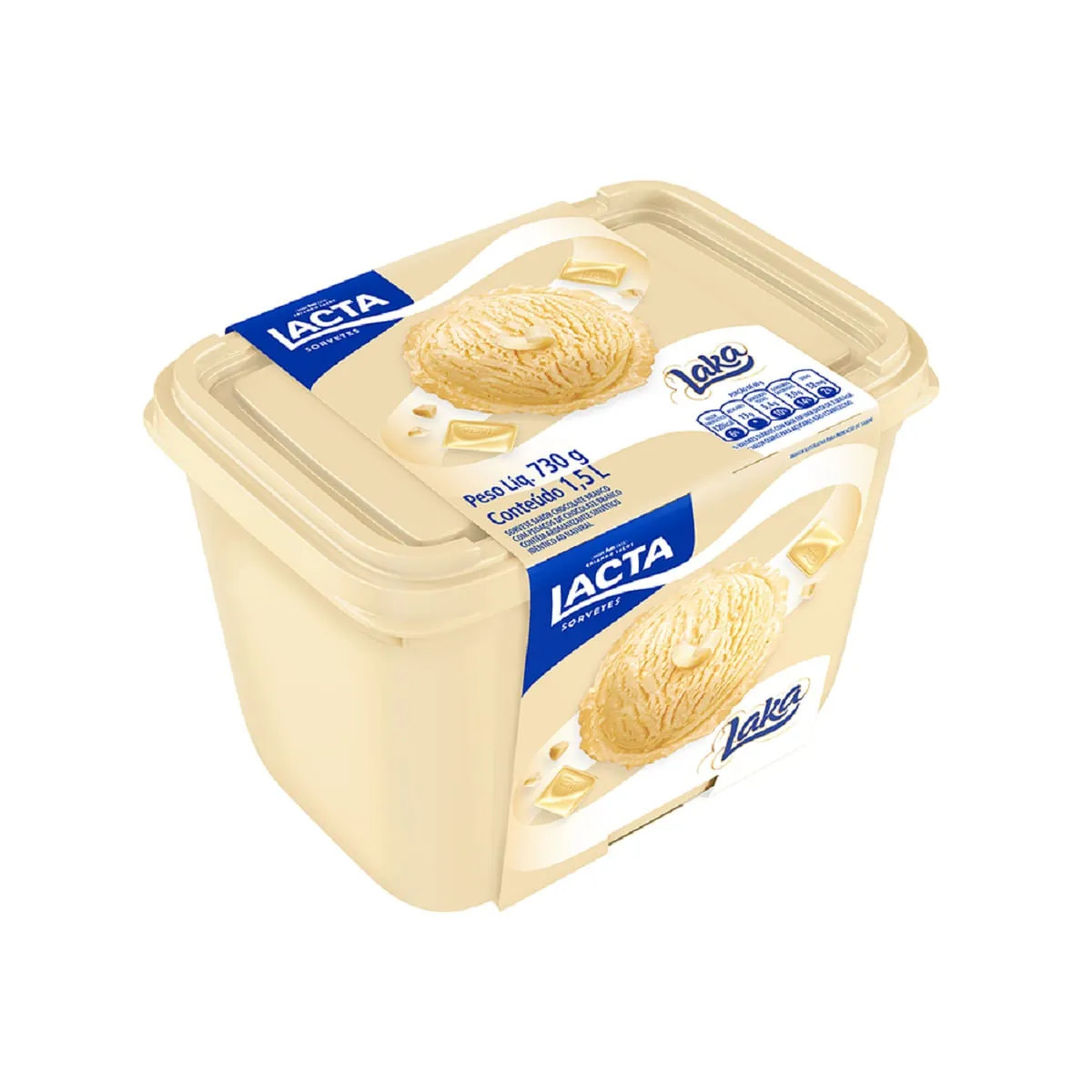 Sorvete Sabor Laka LACTA 1,5 Litros