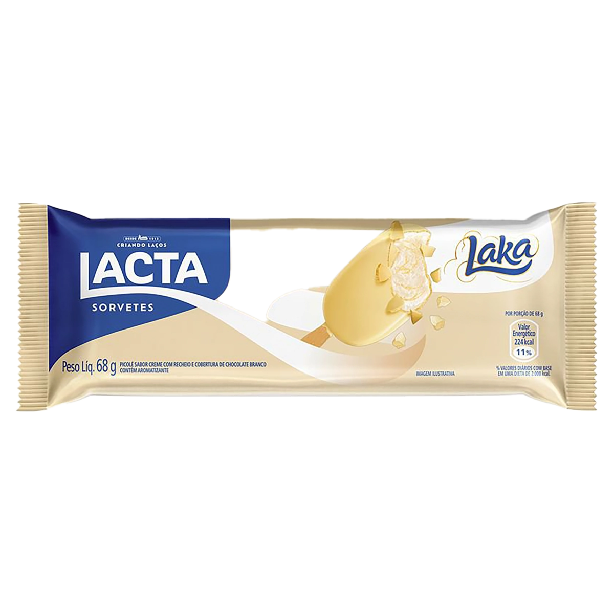 Picolé Laka Lacta Pacote 68g