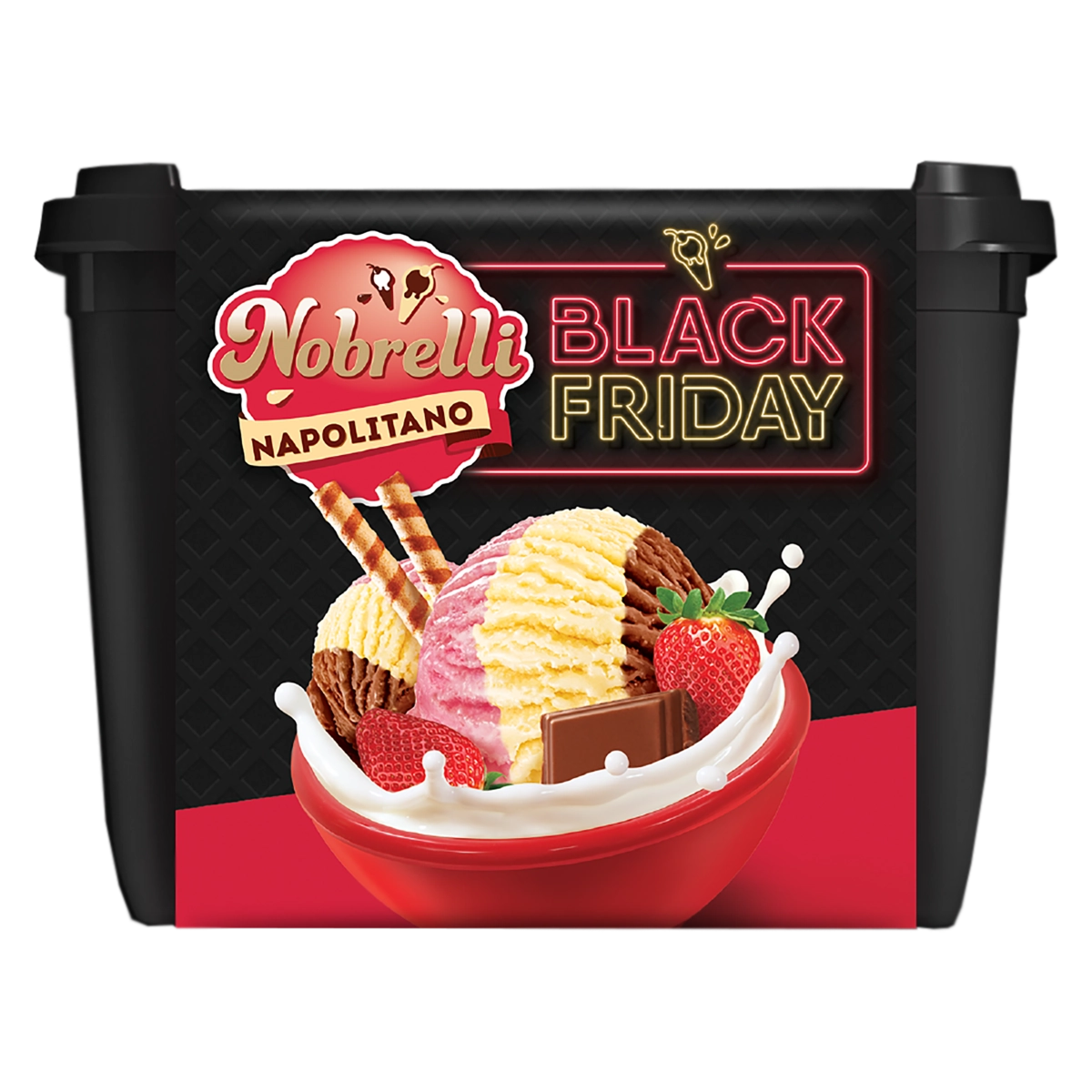 Sorvete Napolitano Nobrelli Pote 2l Black Friday