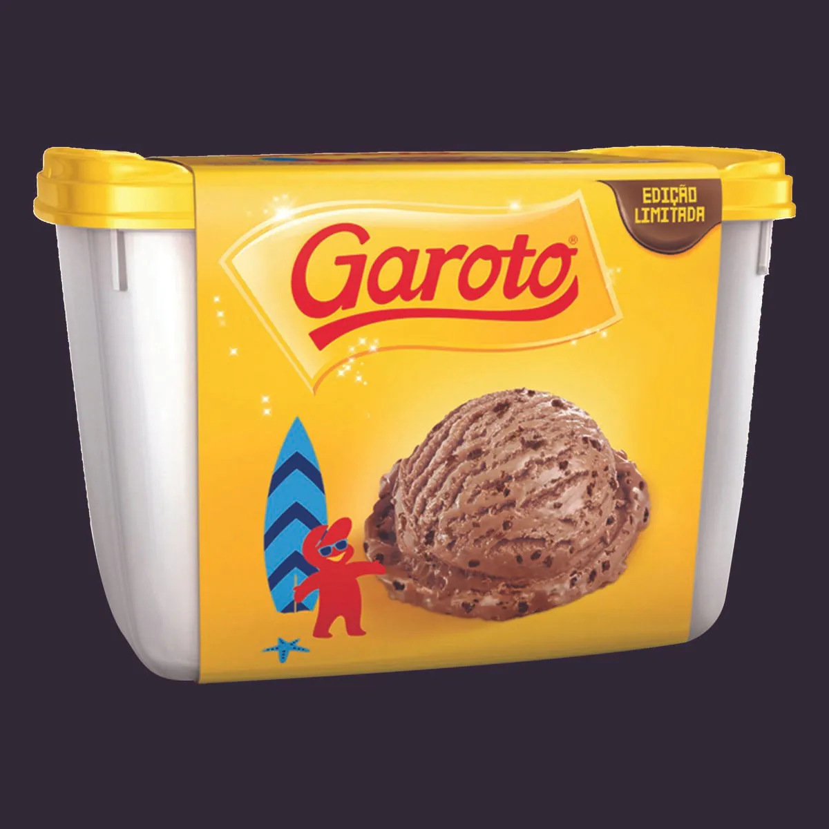 Sorvete Chocolate ao Leite Garoto 1,5L