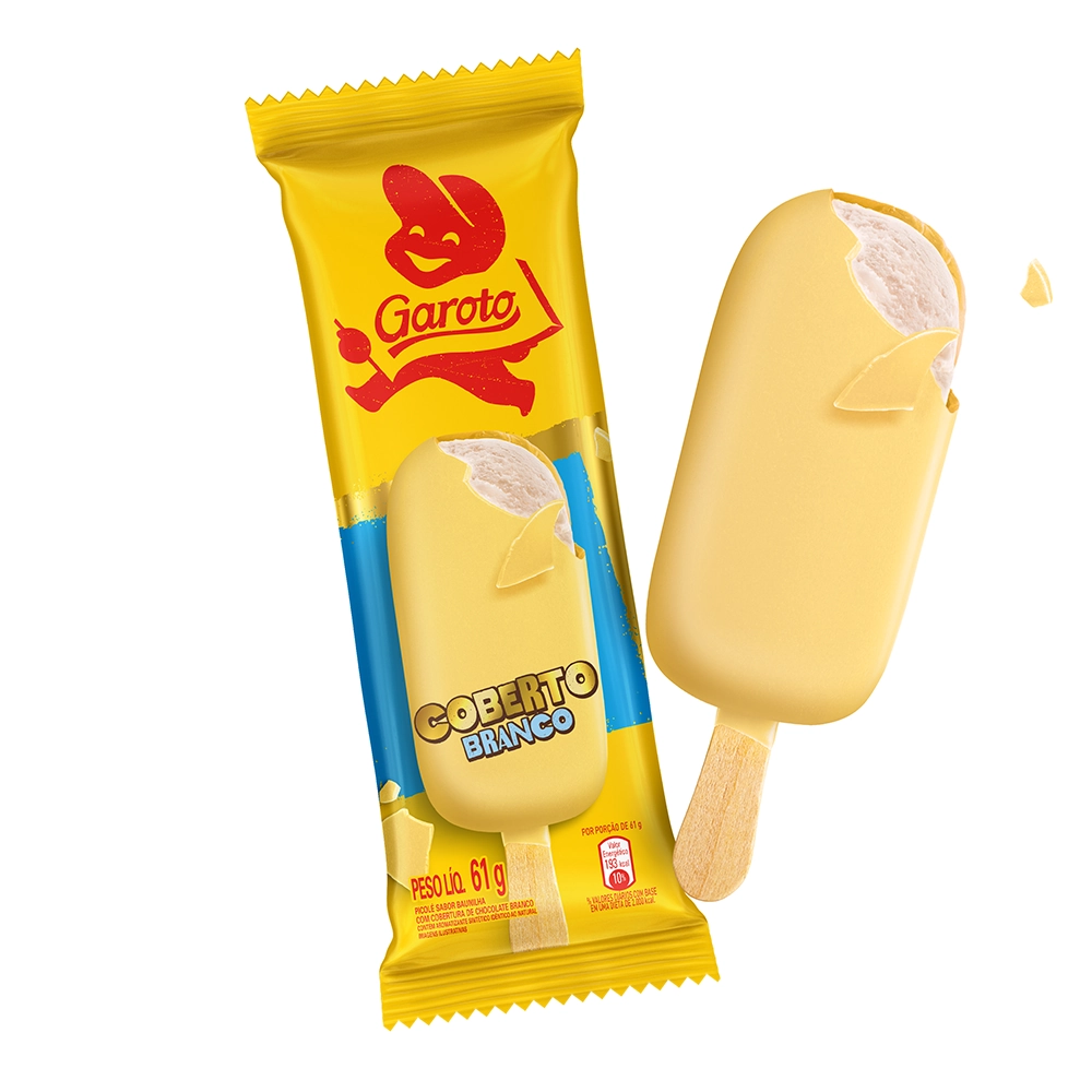Sorvete Nestle Garoto Coberto Branco 61g