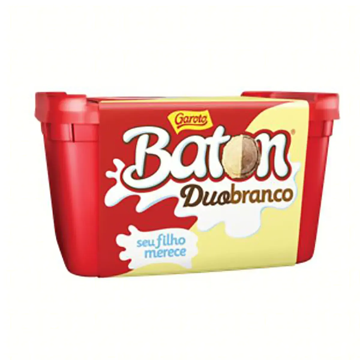 Sorvete Baton Duo Branco Garoto 1L