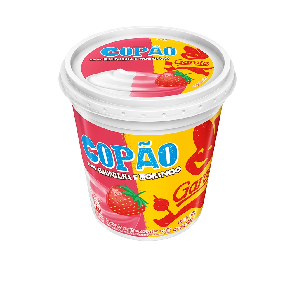 Sorvete Garoto Copao Baunilha Morango 192g 31024379 Froneri