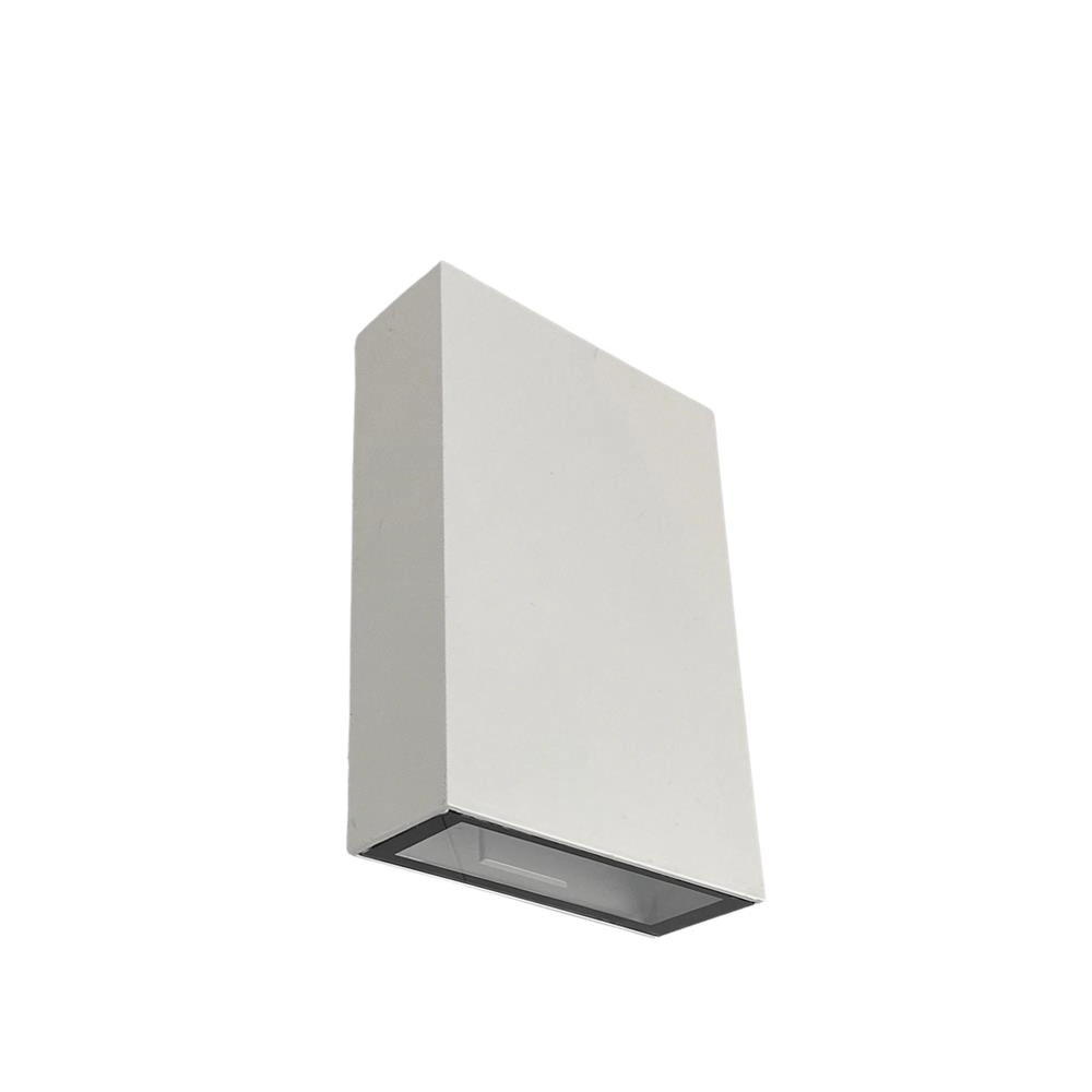 Arandela Duo Blindada Efeito 2 Fachos Duplo Led 4w 3000k Branca