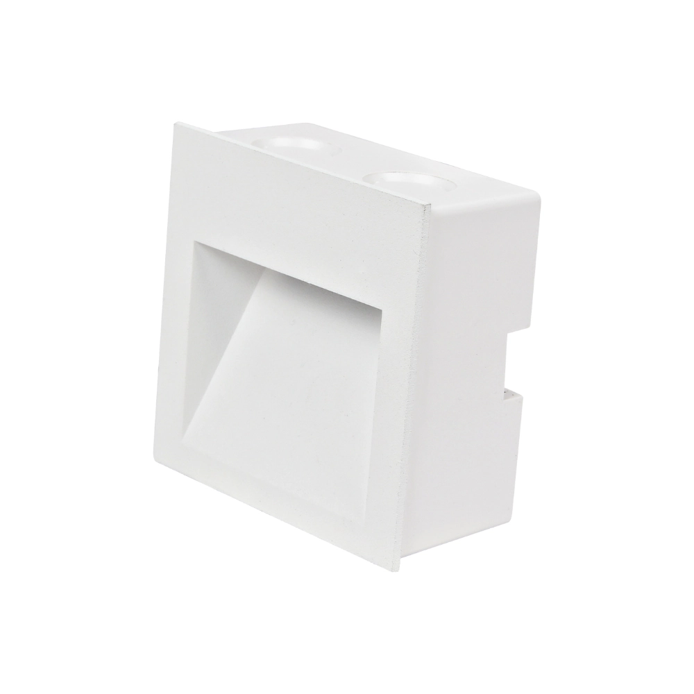 Balizador Branco Embutir Quadrado Led 2w 3000k (branco Quente) Bivolt Ip20