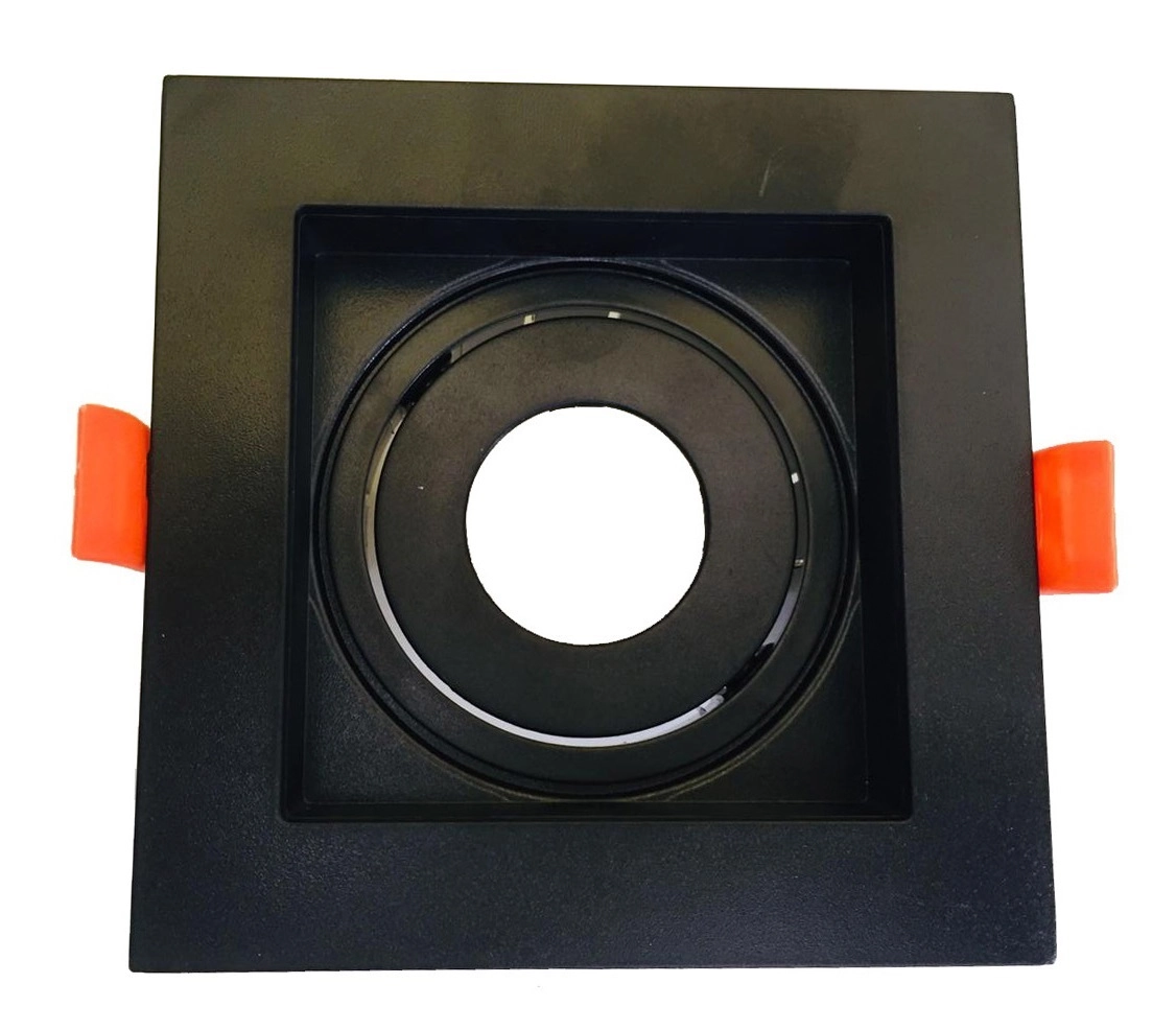Spot Embutir Mr11 Quadrado Recuado Preto
