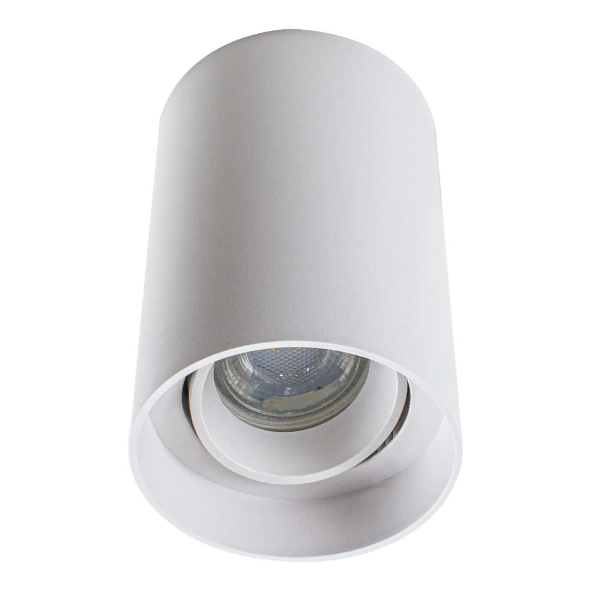 Spot Sobrepor Branco Redondo P/ Lâmpada Dicroica Gu10 Mr16 St2104