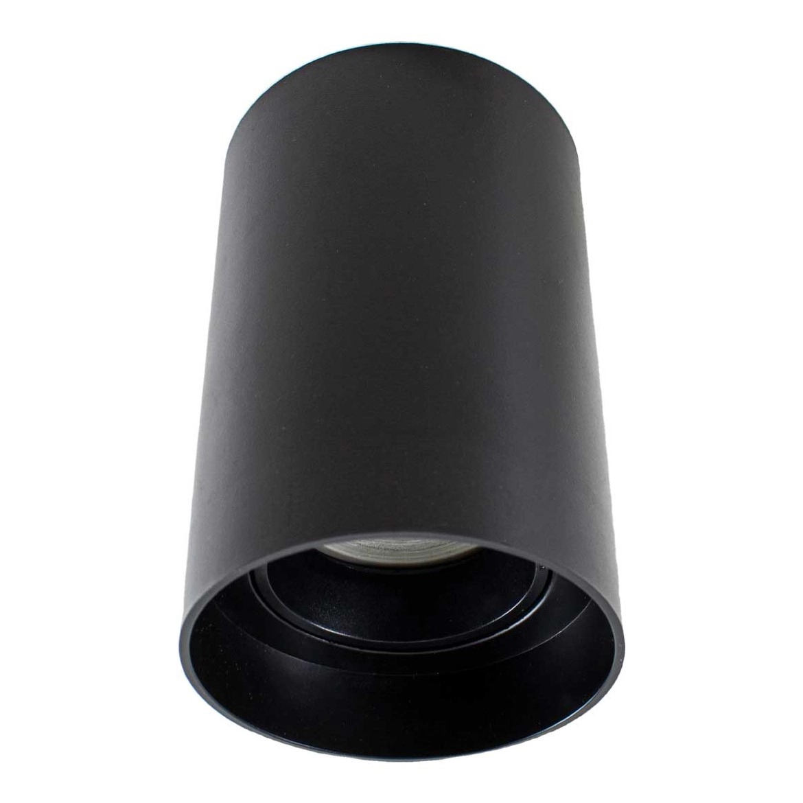 Spot Sobrepor Preto Redondo P/ Lâmpada Dicroica Gu10 Mr16 St2104
