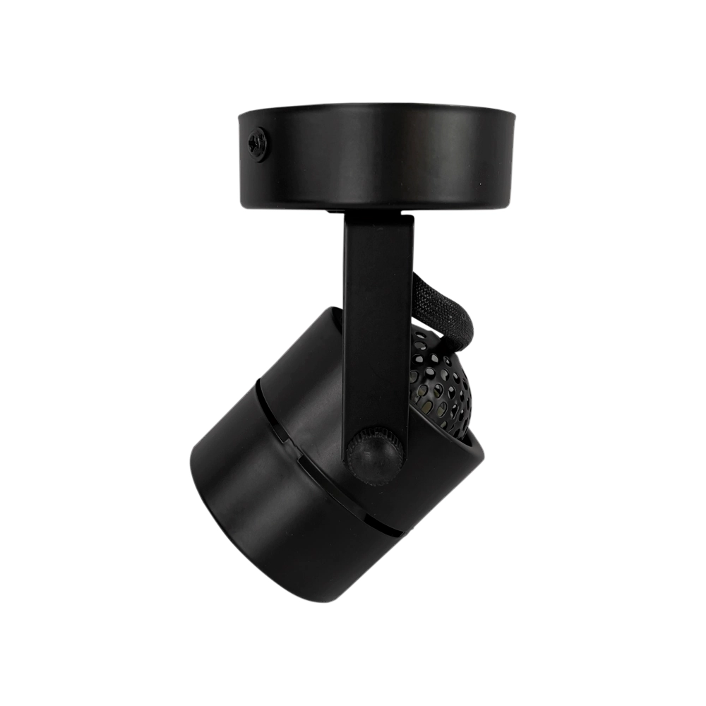 Spot Sobrepor Mr16 Gu10 Redondo Preto Direcionável Ds2396 Delis