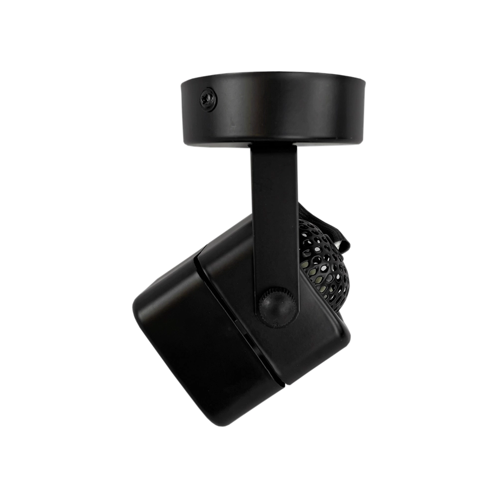 Spot Sobrepor Mr16 Gu10 Quadrado Preto Direcionável Ds2398 Delis