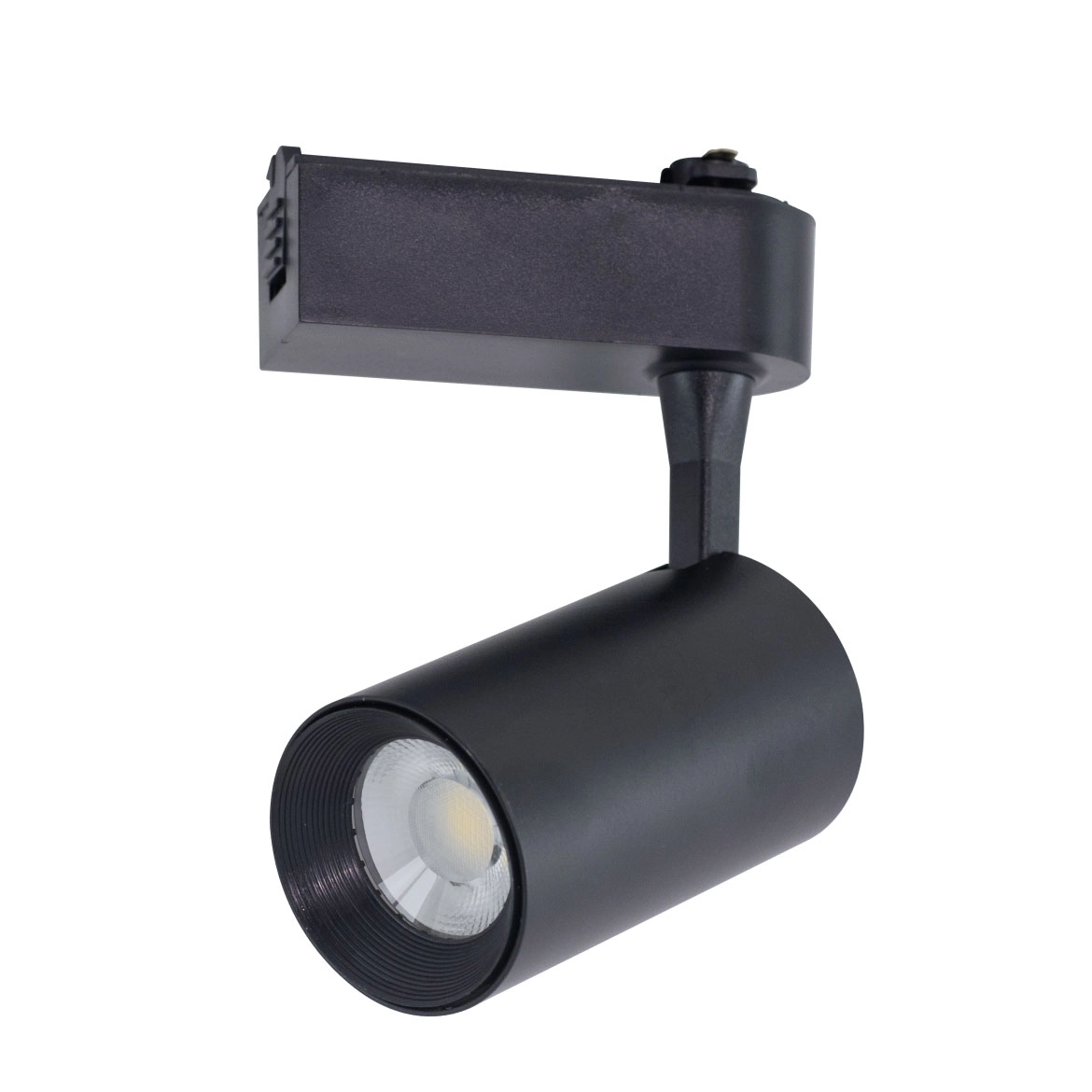 Spot Led Alumínio P/ Trilho Eletrificado 10w Br. Quente Preto Delis St227