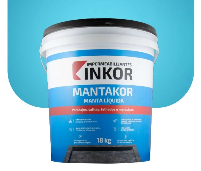 Impermeabilizante Mantakor Manta Liquida 18kg Cor:branco