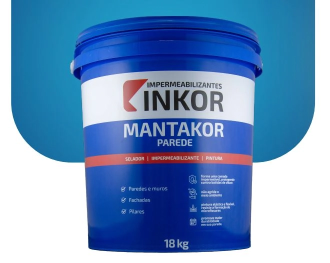 Impermeabilizante Mantakor Parede Branca 18kg