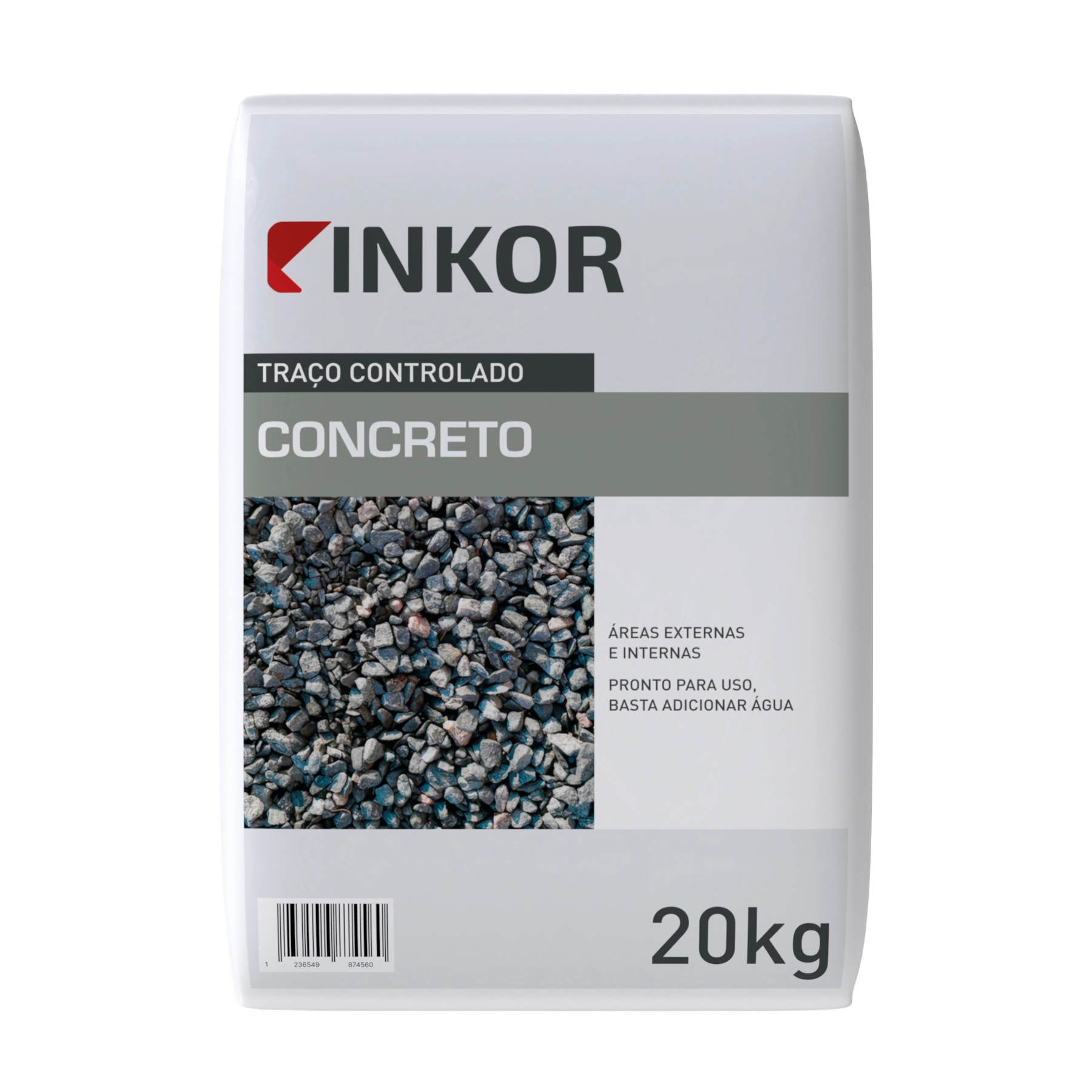 Argamassa Concreto Pronto Interno e Externo 20kg Argamassas técnicas Inkor
