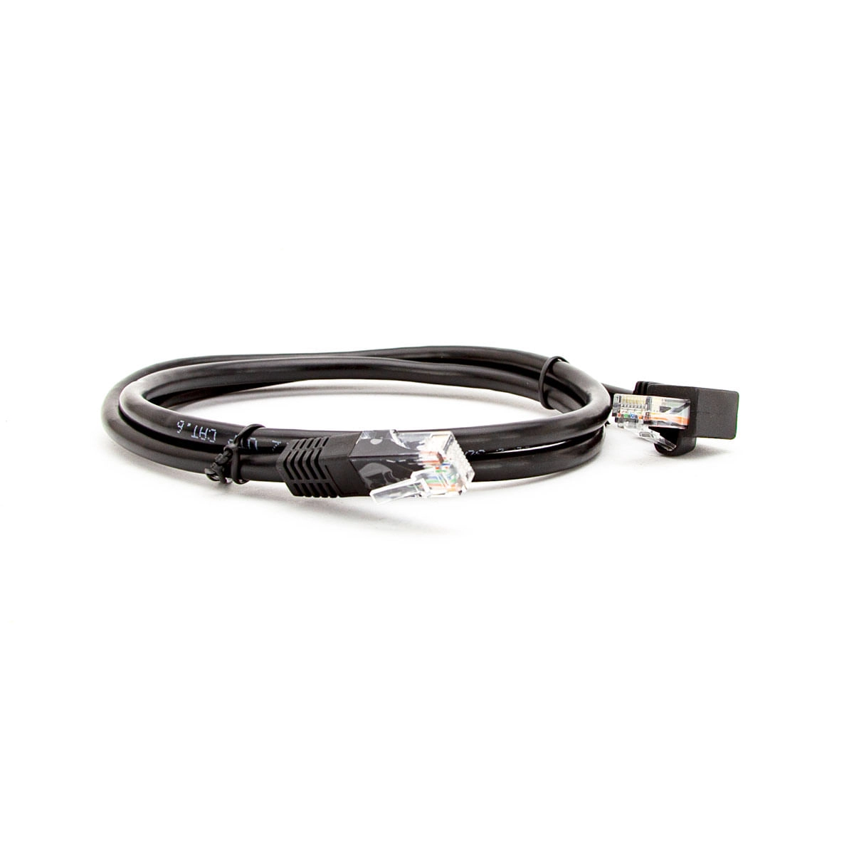 Cabo De Rede Patch Cord Cat6 Plug 90° Graus Para Lateral 15 Mt