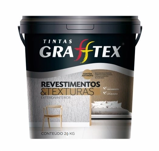 Textura De Pedras Naturais Branco Ceará 20Kg Grafftex