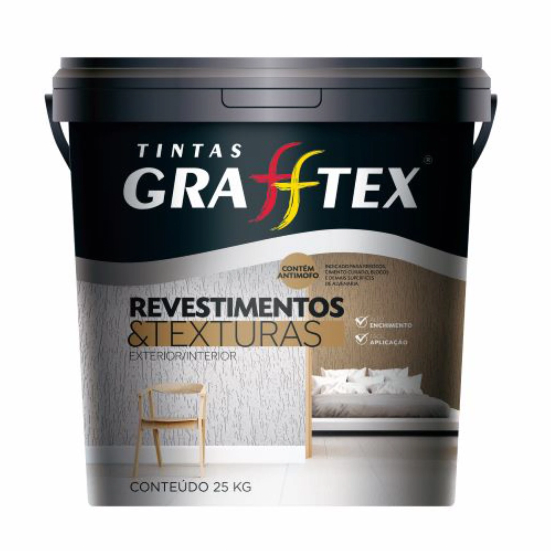 Textura Projetada Algodão Egípcio 25Kg Grafftex
