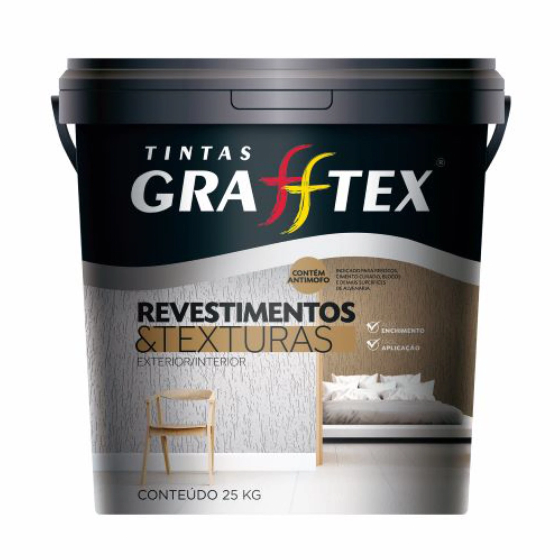 Textura Emborrachada Camurça 25Kg Grafftex