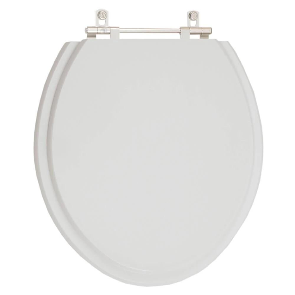 Assento Sanitário Oval Cinza Claro Para Todas Ss Louças