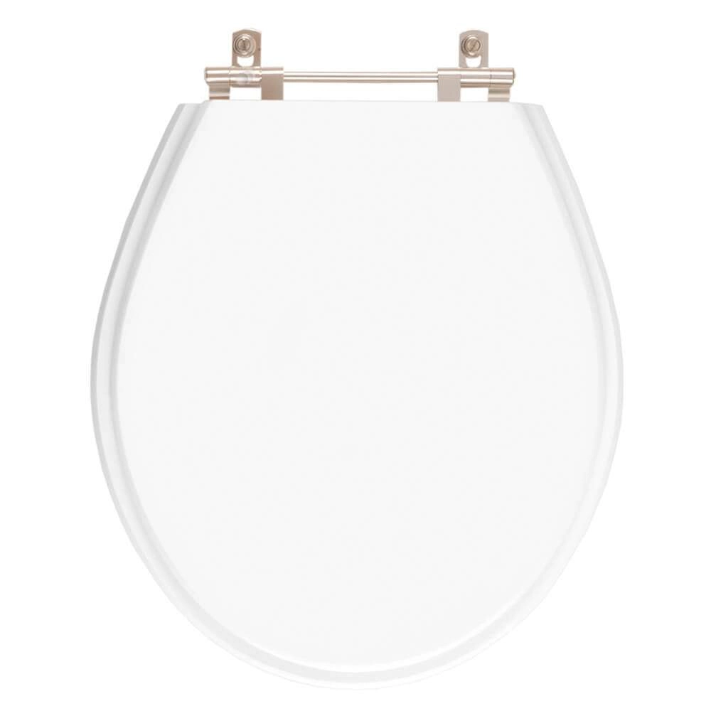 Assento Sanitário Em Mdf Carina Branco Para Bacia Ideal Standard