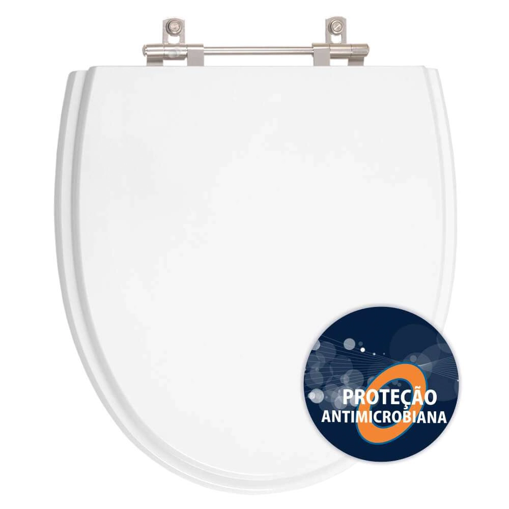 Assento Sanitário Poliester Antibacteriano Eros Branco