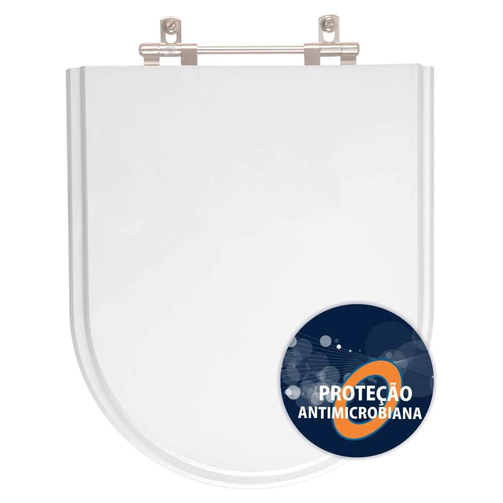 Assento Sanitario Antibacteriano Meridian Branco Para Roca