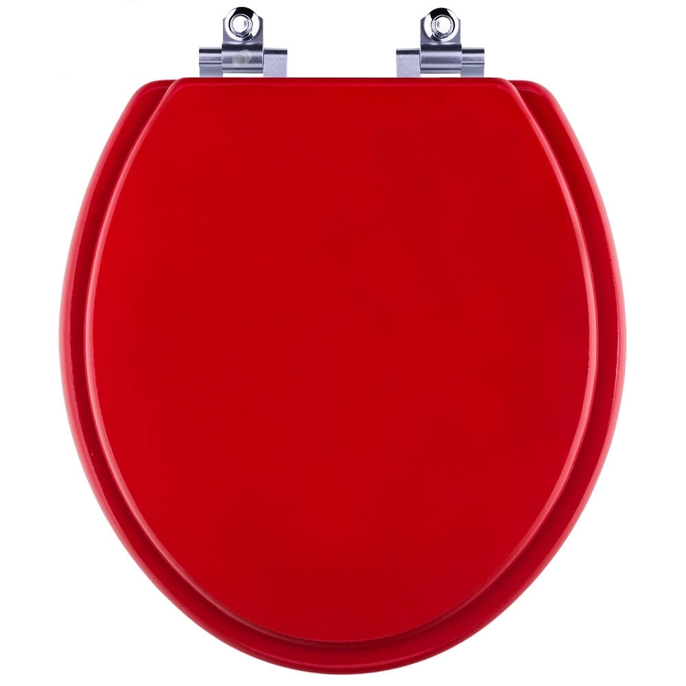 Assento Sanitário Soft Close Convencional Vermelho Fosco