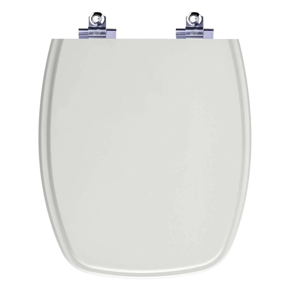 Assento Sanitário Fechamento Lento Stylus Cinza Prata