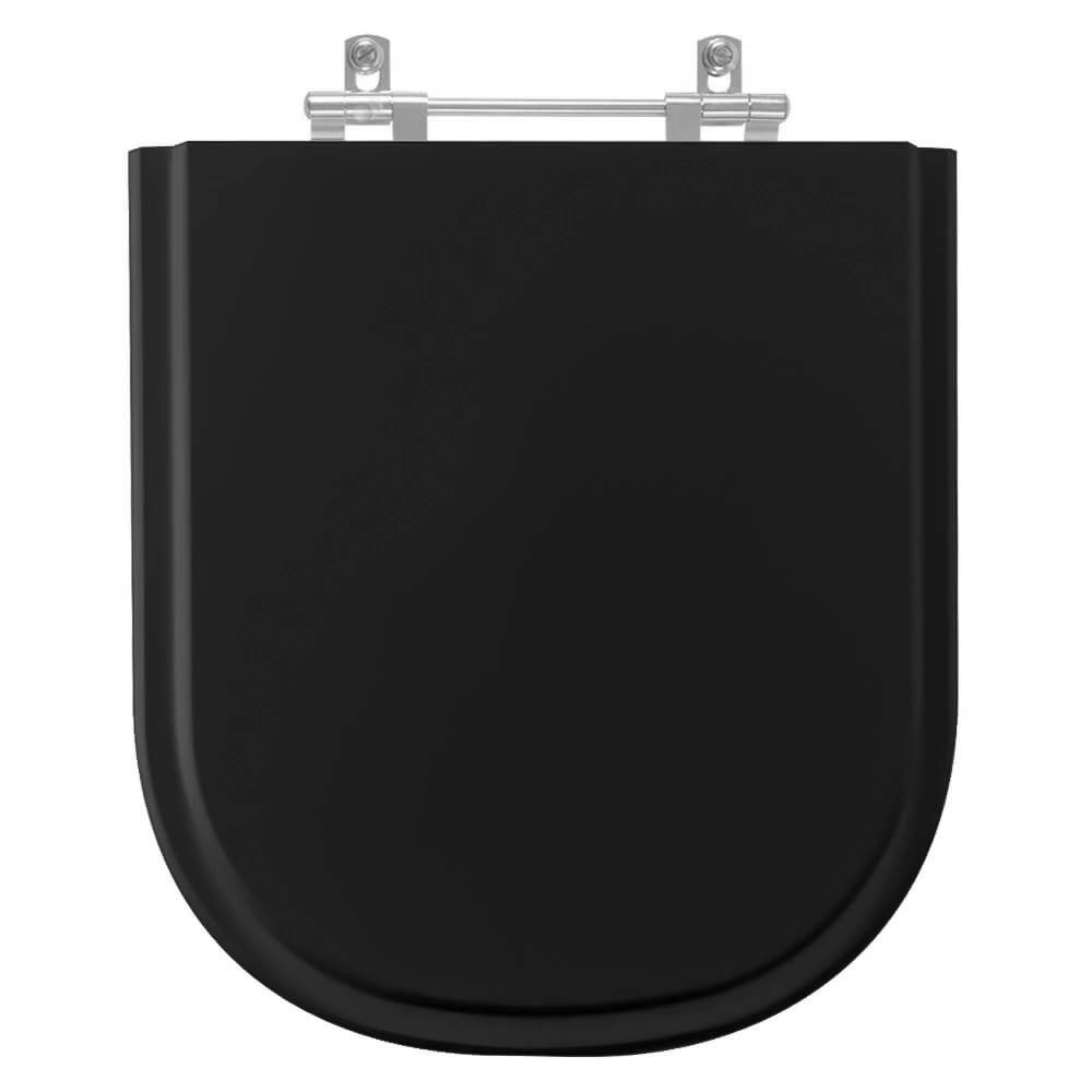 Assento Sanitario Flox Preto Para Bacia Fiori 6lpf