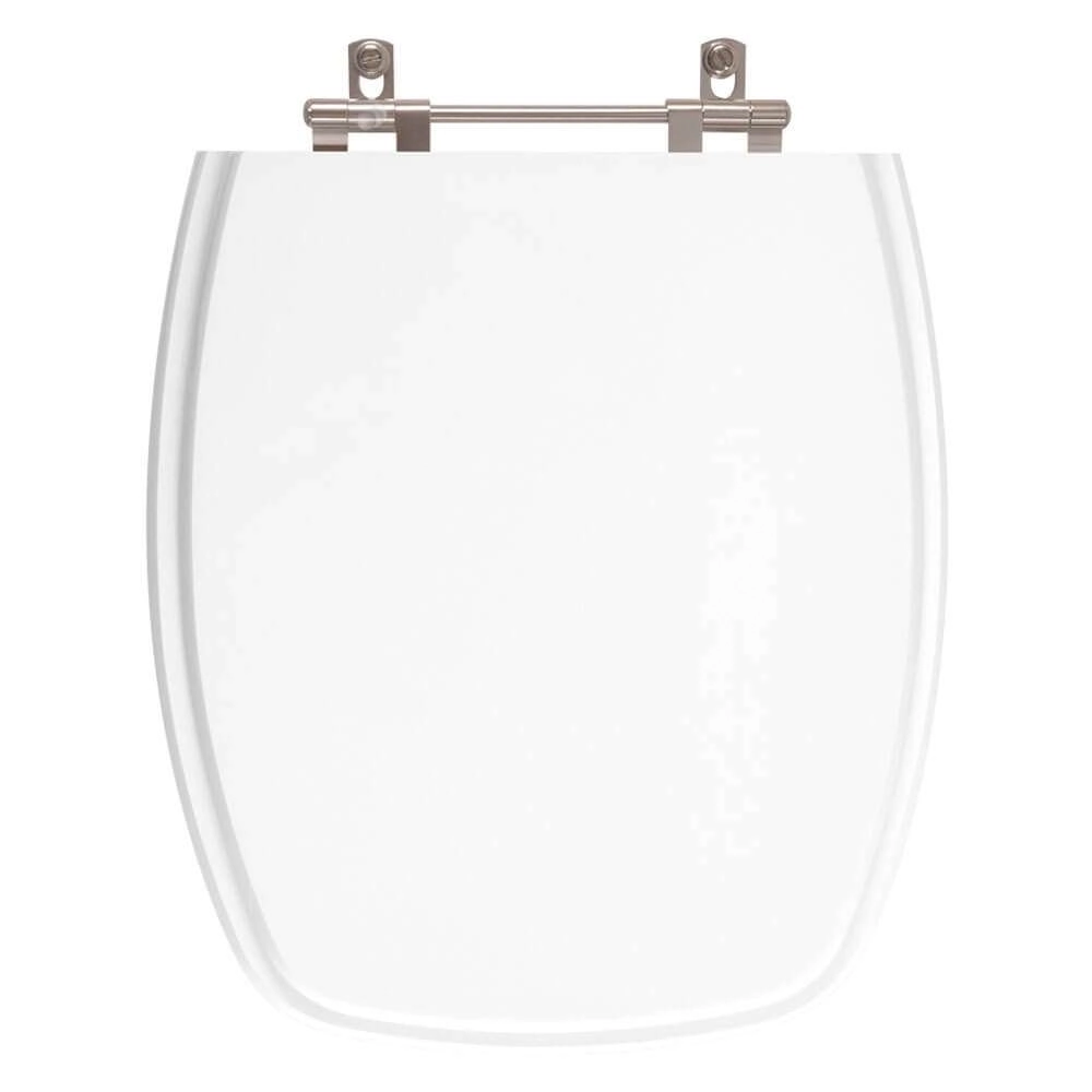 Tampa De Privada Poliéster Amarilis Branco Para Louça Fiori 6lpf