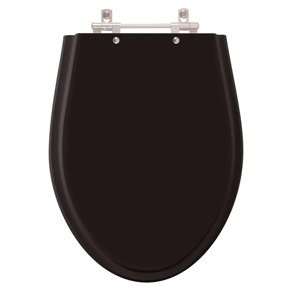 Tampa De Privada Poliéster Alpinia Preto Para Louça Fiori 6lpf