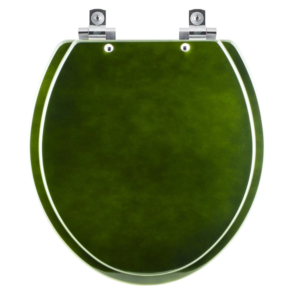 Assento Sanitário Com Fechamento Lento Convencional Oval Verde Degrade Para Todos Os Fabricantes