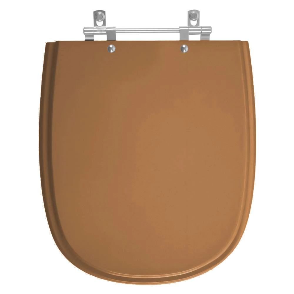 Assento Sanitário Laqueado Donna Ocre Para Bacia Santamarina