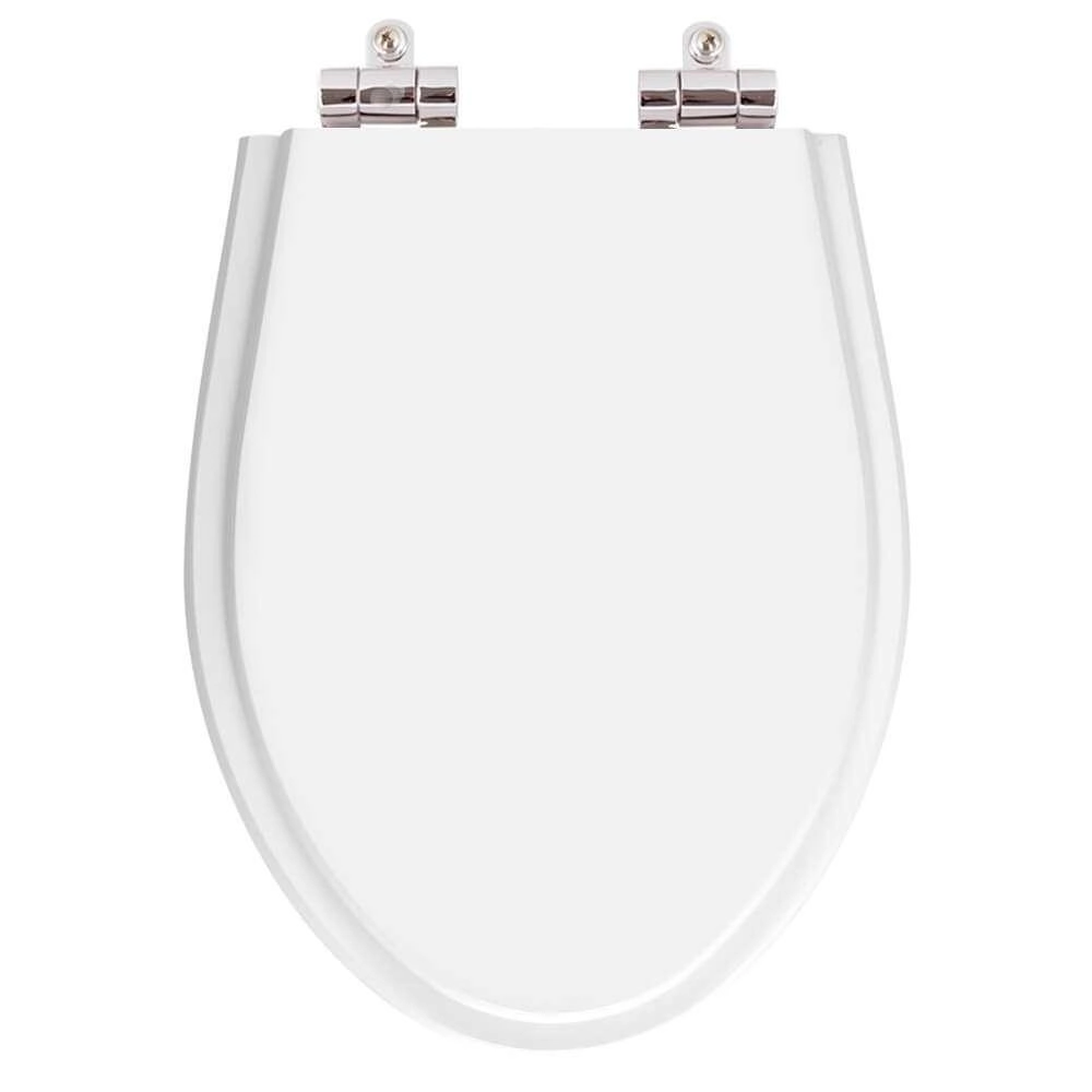 Assento Sanitário Poliester Soft Close Absolute Branco Para American Standard