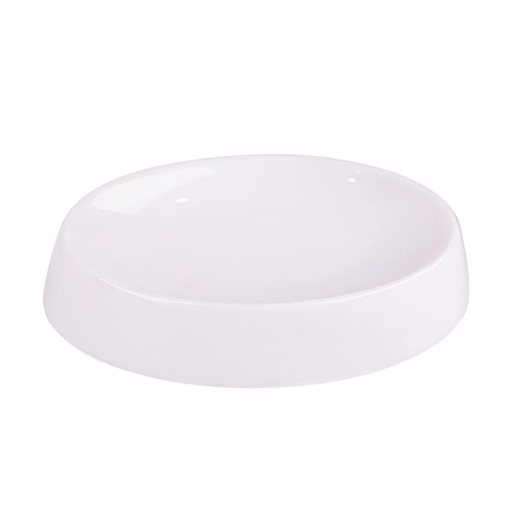 Saboneteira Poliéster Oval Branco Para Sabonete Barra