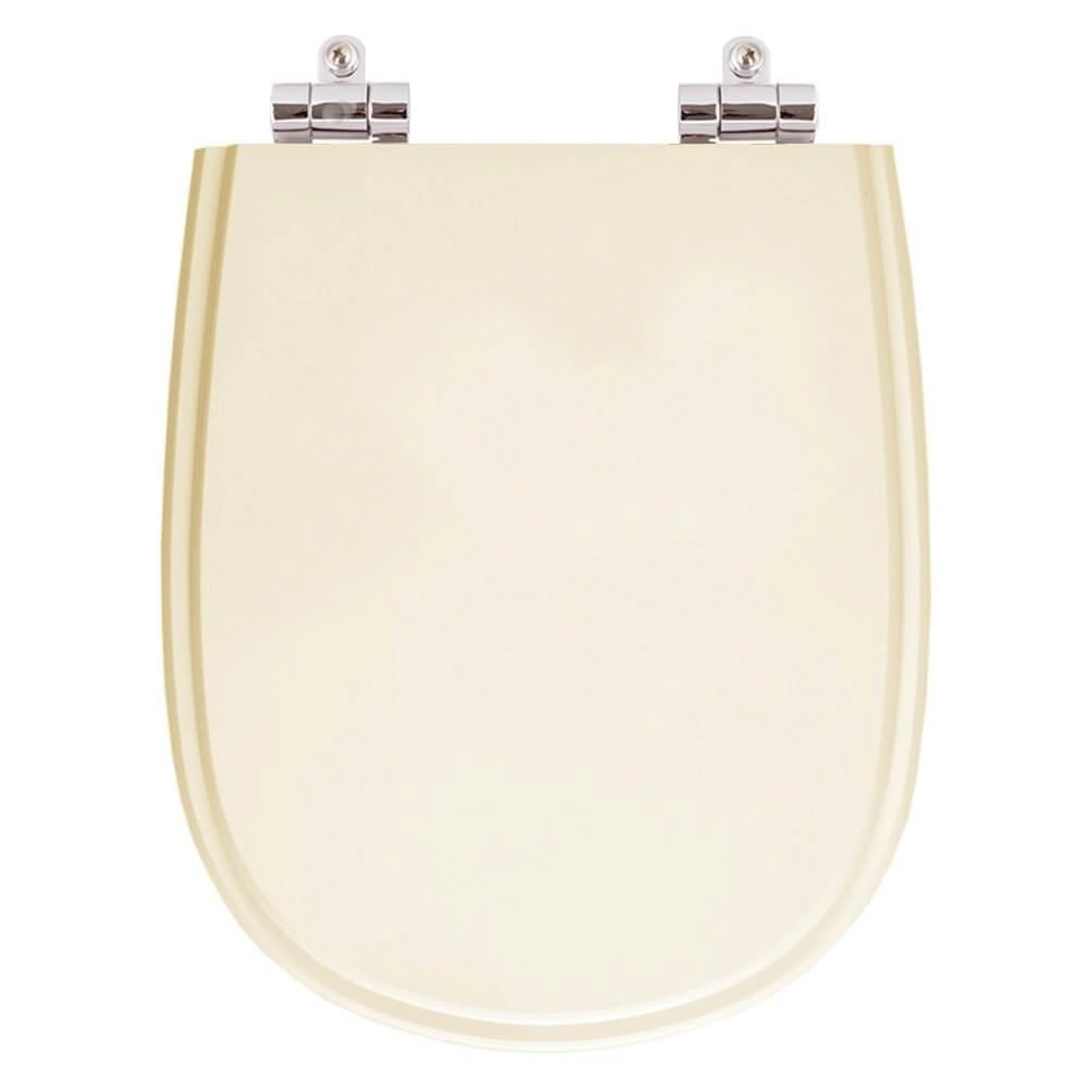 Assento Sanitário Poliester Soft Close Areia Para Vaso