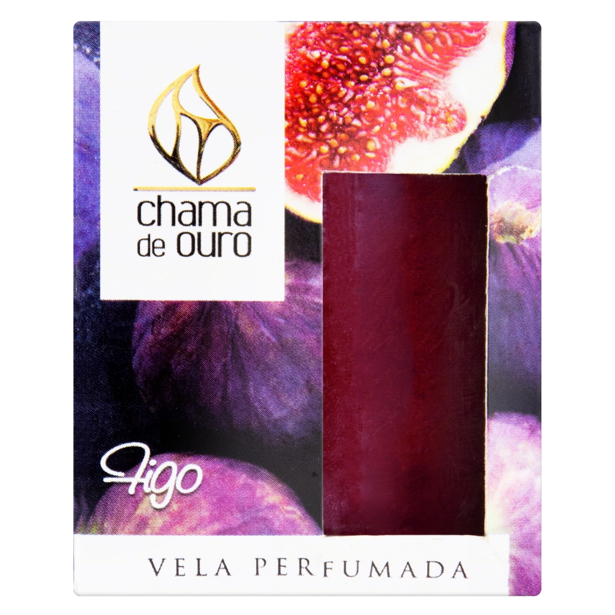 Vela Perfumada Figo Chama De Ouro 60g