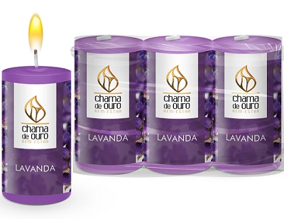 Vela Decorativa Aromatica Perfumada Lava